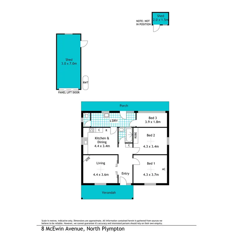 Floorplan of Homely house listing, 8 McEwin Avenue, North Plympton SA 5037
