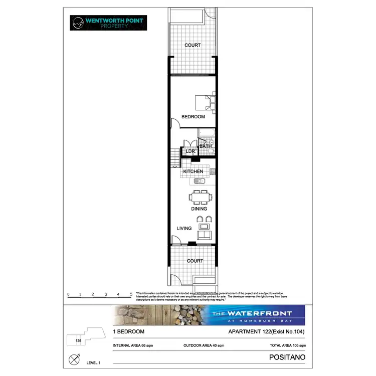 Floorplan of Homely apartment listing, 122/25 Bennelong Parkway, Wentworth Point NSW 2127