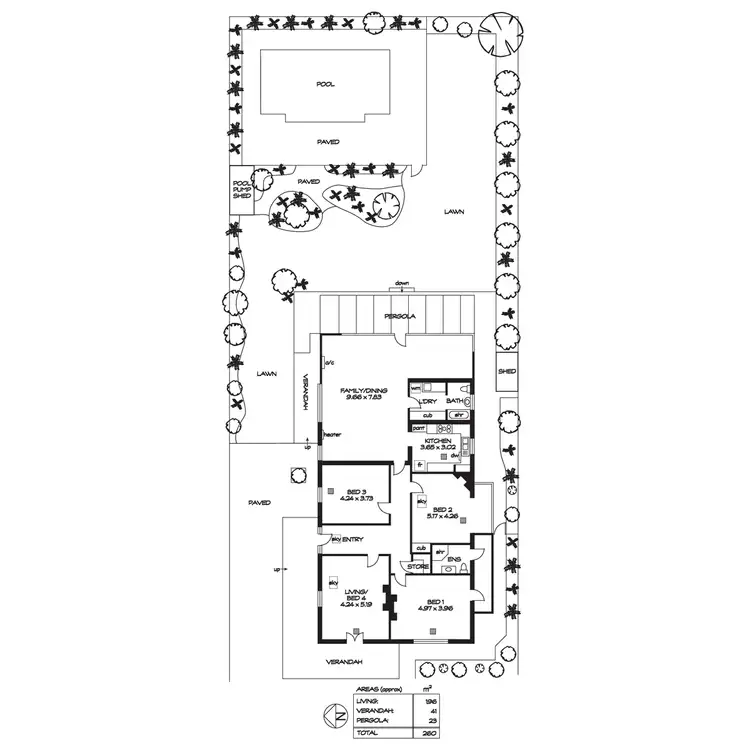 Floorplan of Homely house listing, 19 Myrtle Avenue, Myrtle Bank SA 5064