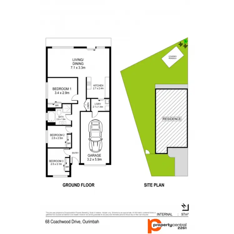 Floorplan of Homely villa listing, 2/68 Coachwood Drive, Ourimbah NSW 2258