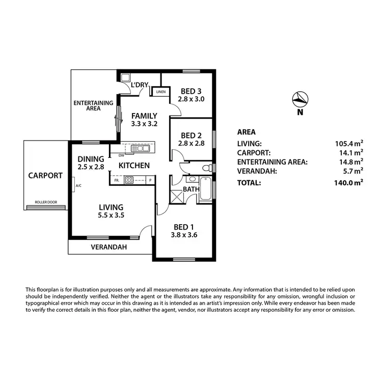 Floorplan of Homely unit listing, 3/17 Murray Street, Strathalbyn SA 5255