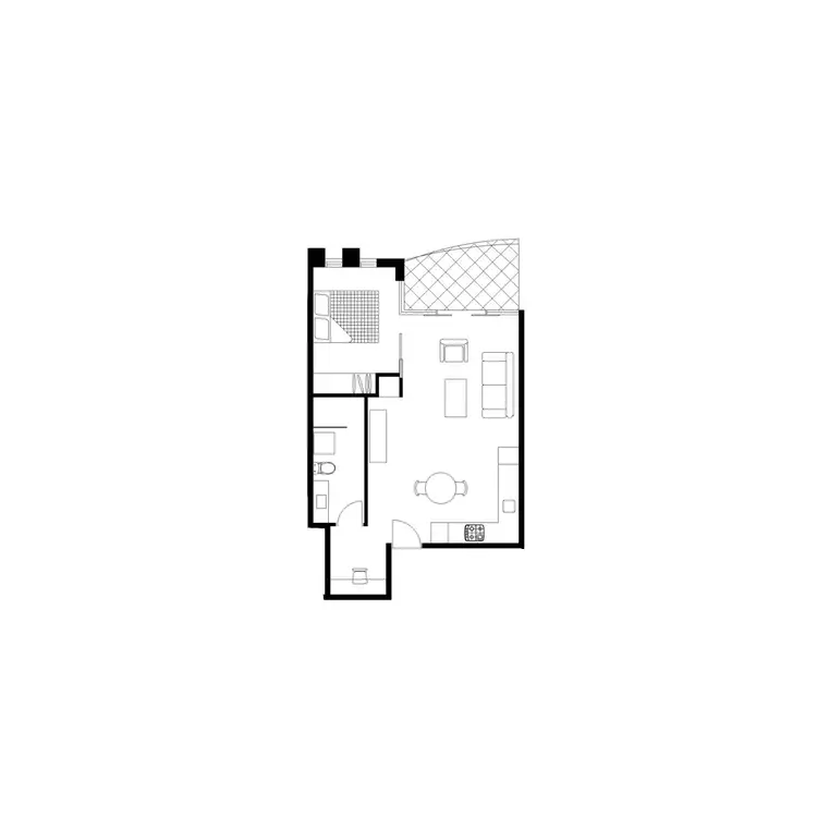 Floorplan of Homely apartment listing, 406/20 Garden Street, South Yarra VIC 3141
