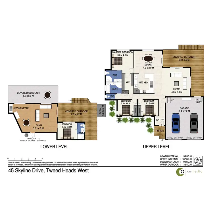 Floorplan of Homely house listing, 45 Skyline Drive, Tweed Heads West NSW 2485