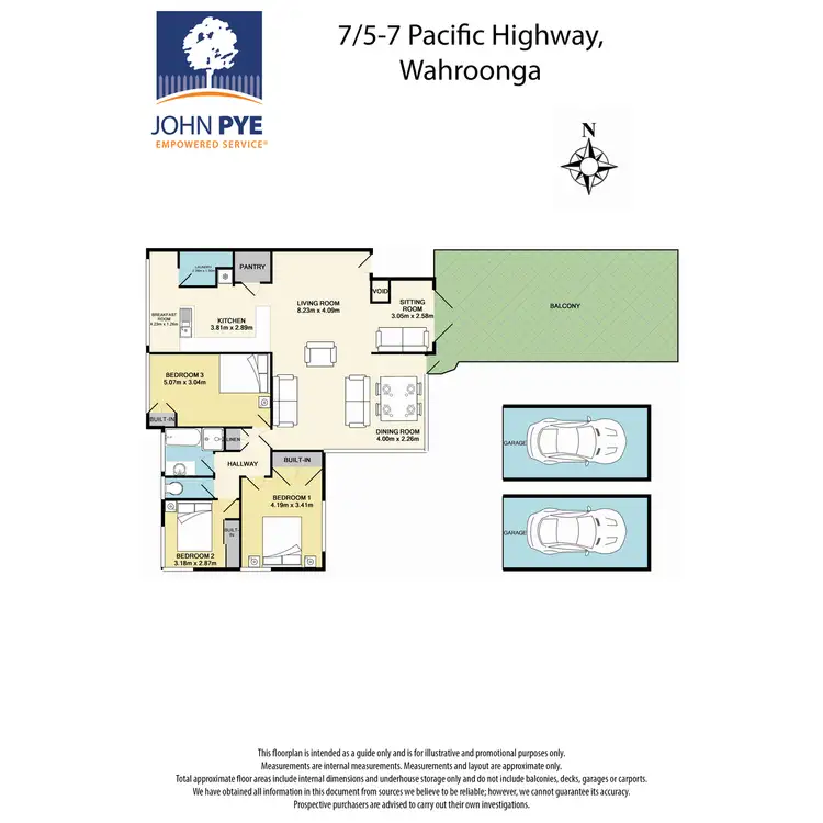 Floorplan of Homely unit listing, 7/5-7 Pacific Highway, Wahroonga NSW 2076