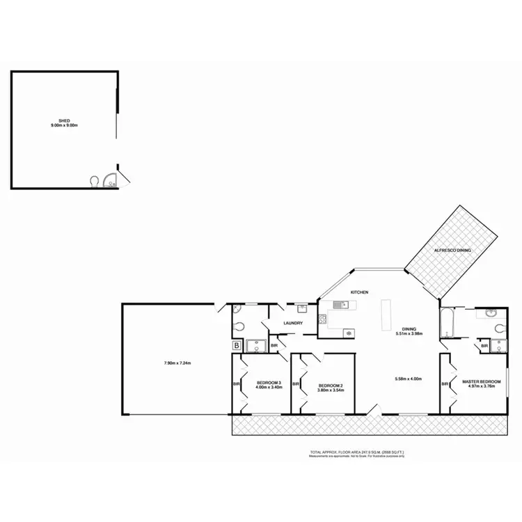 Floorplan of Homely house listing, 19 Glenfern Crt, Benalla VIC 3672