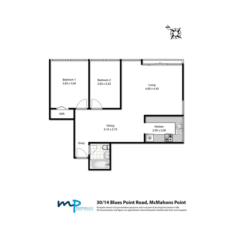 Floorplan of Homely apartment listing, 30/14 Blues Point Road, Mcmahons Point NSW 2060
