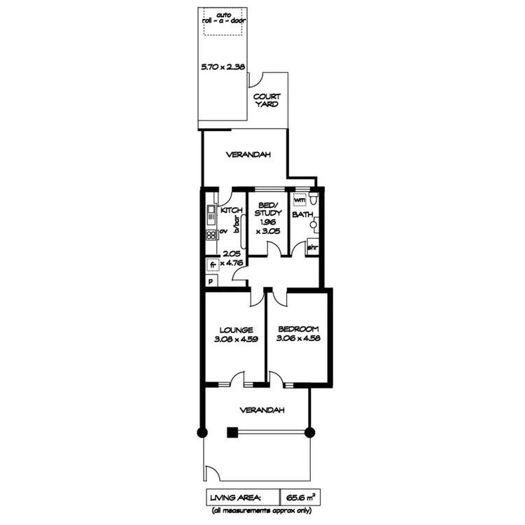 Floorplan of Homely unit listing, 11 Percival Street, Glenelg SA 5045