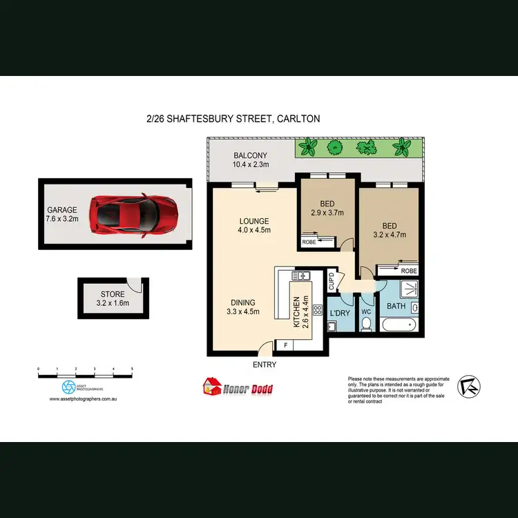 Floorplan of Homely apartment listing, 2/26-32 Shaftesbury Street, Carlton NSW 2218