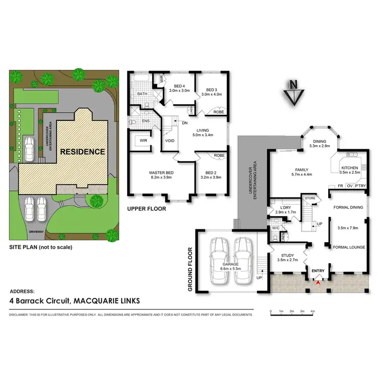 Floorplan of Homely house listing, 4 Barrack Circuit, Macquarie Links NSW 2565