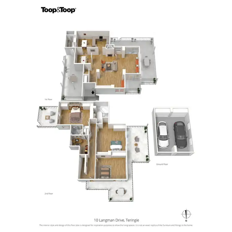 Floorplan of Homely house listing, 10 Langman Drive, Teringie SA 5072