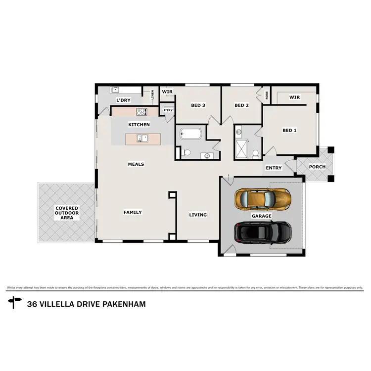 Floorplan of Homely house listing, 36 Villella Drive, Pakenham VIC 3810