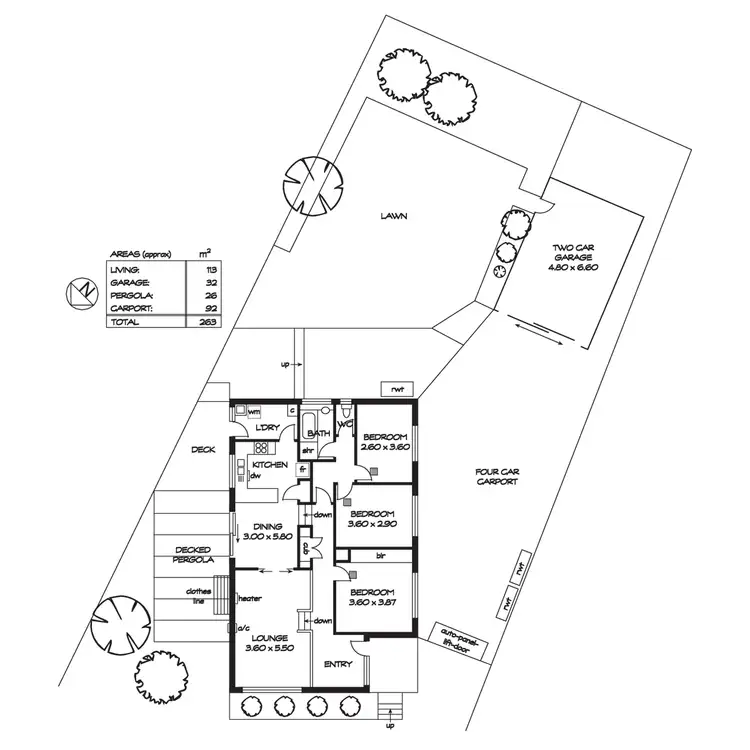 Floorplan of Homely house listing, 56 The Strand, Reynella SA 5161