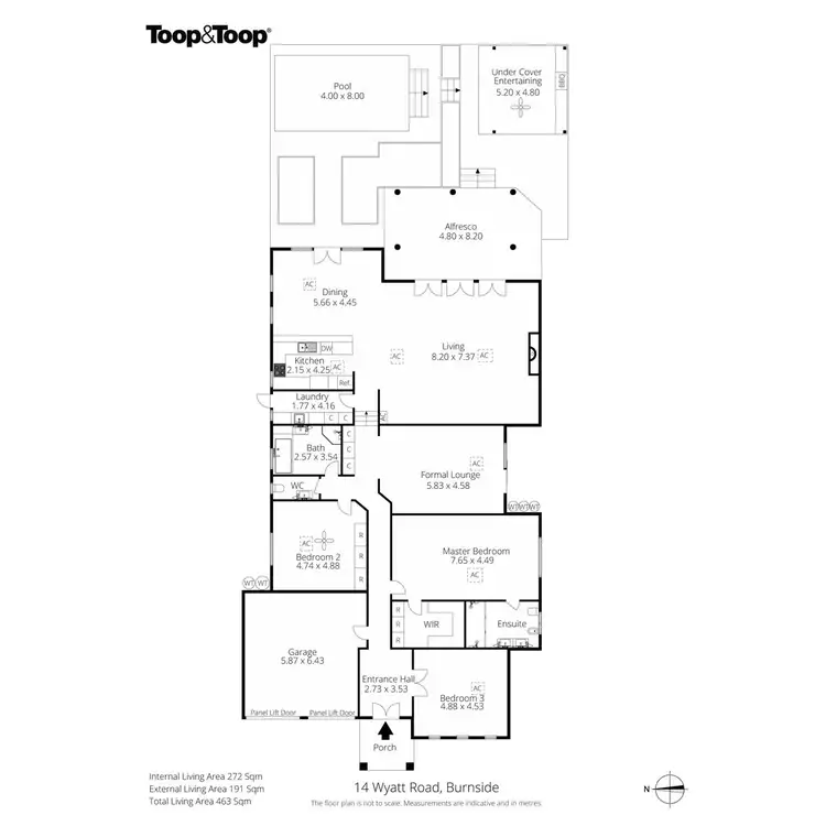 Floorplan of Homely house listing, 14 Wyatt Road, Burnside SA 5066