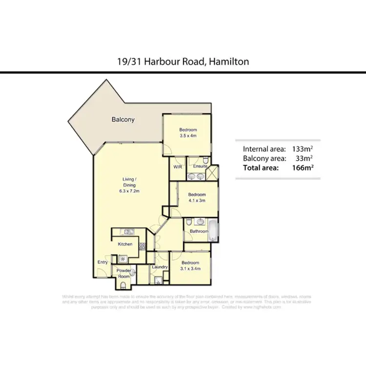 Floorplan of Homely apartment listing, 19/31 Harbour Road, Bretts Wharf, Hamilton QLD 4007