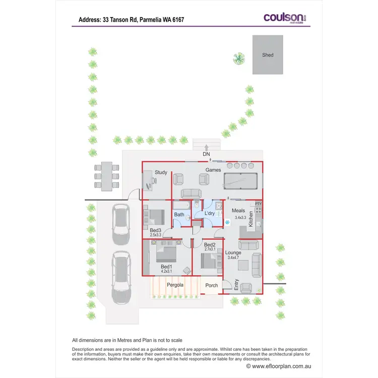 Floorplan of Homely house listing, 33 Tanson Road, Parmelia WA 6167
