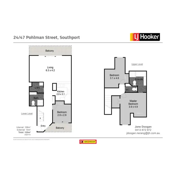 Floorplan of Homely unit listing, 24/47 Pohlman Street, Southport QLD 4215