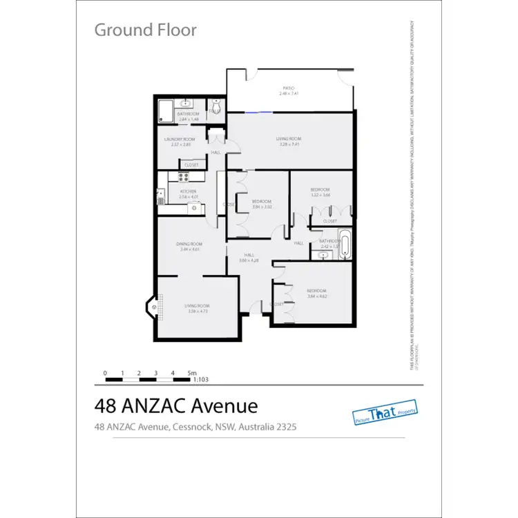 Floorplan of Homely house listing, 48 Anzac Avenue, Cessnock NSW 2325