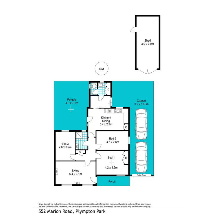 Floorplan of Homely house listing, 552 Marion Road, Plympton Park SA 5038