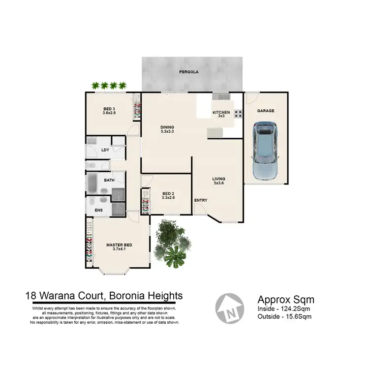 Floorplan of Homely house listing, 18 Warana Court, Boronia Heights QLD 4124