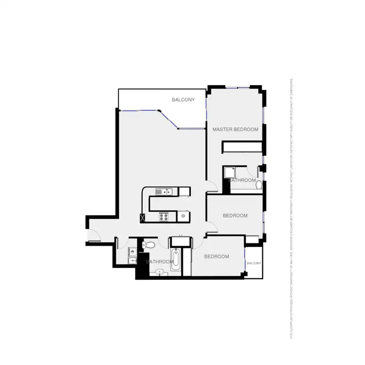 Floorplan of Homely apartment listing, 5014/55 Baildon Street, Kangaroo Point QLD 4169