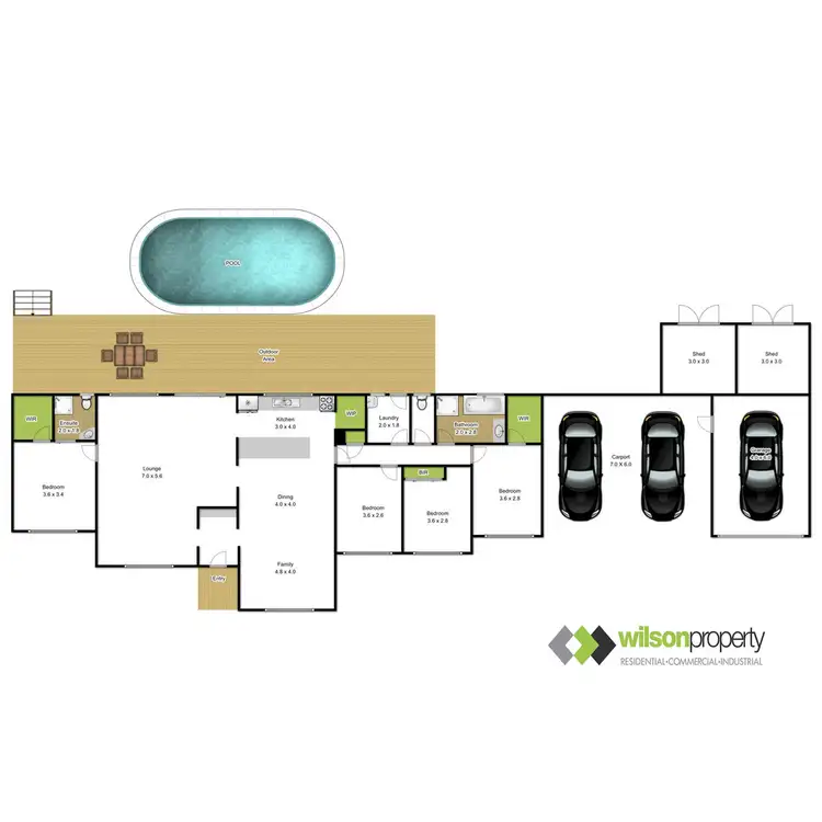 Floorplan of Homely house listing, 8 Hood Street, Rosedale VIC 3847