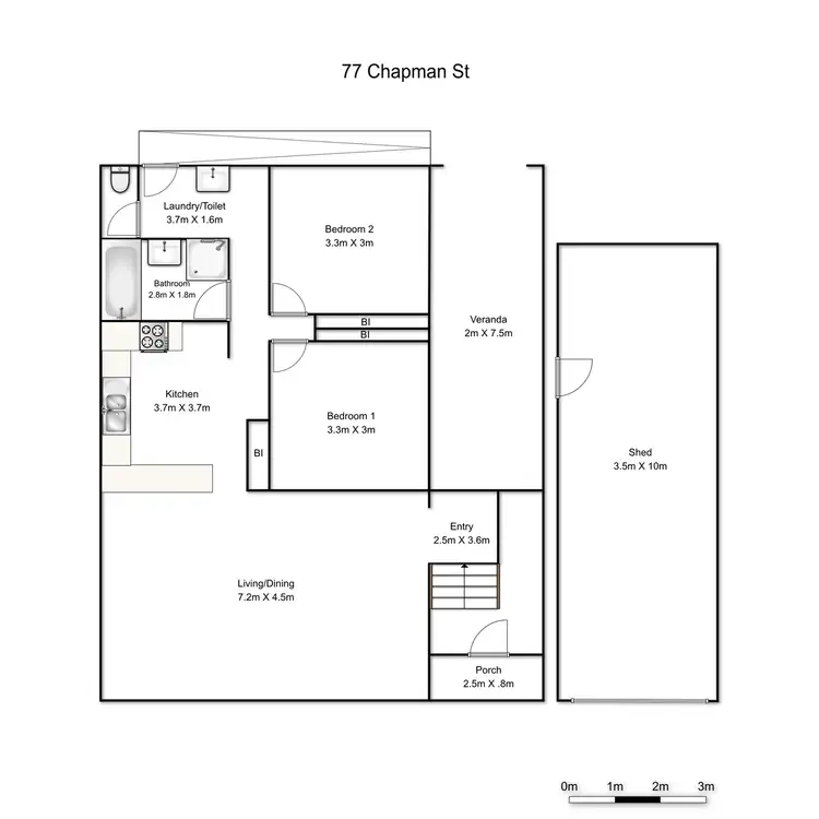 Floorplan of Homely house listing, 77 Chapman Street, Grafton NSW 2460