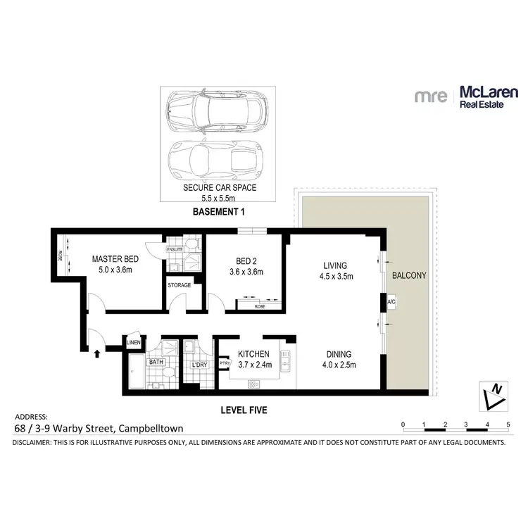 Floorplan of Homely apartment listing, 68/3-9 Warby Street, Campbelltown NSW 2560