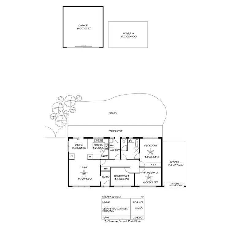Floorplan of Homely house listing, 3 Channon Street, Port Elliot SA 5212