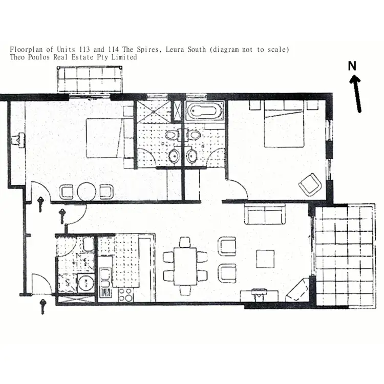 Floorplan of Homely unit listing, 113 & 114/100 - 116 Leura Mall, Leura NSW 2780