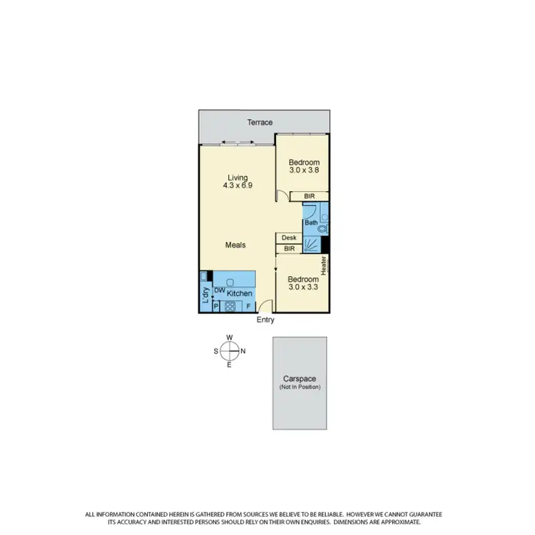 Floorplan of Homely apartment listing, 406/12 Coppin Street, Richmond VIC 3121