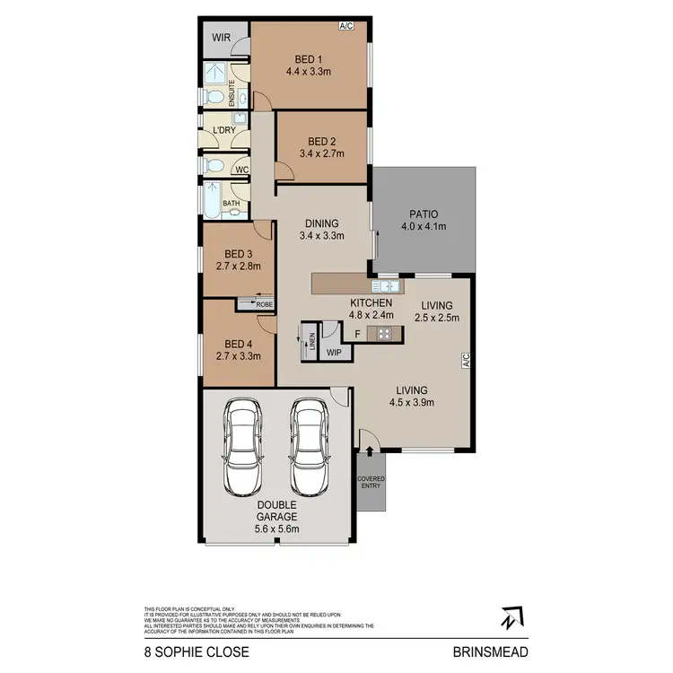 Floorplan of Homely house listing, 8 Sophie Close, Brinsmead QLD 4870