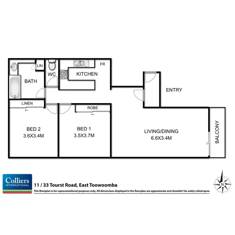Floorplan of Homely apartment listing, 11/33 Tourist Road, East Toowoomba QLD 4350