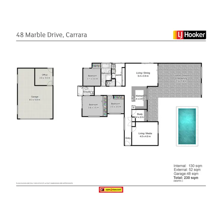 Floorplan of Homely house listing, 48 Marble Drive, Carrara QLD 4211