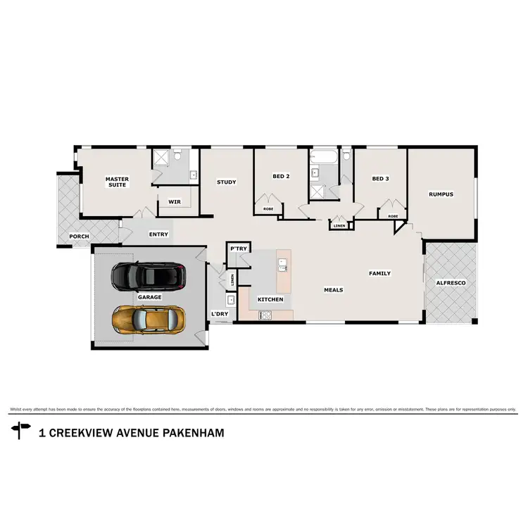 Floorplan of Homely house listing, 1 Creekview Avenue, Pakenham VIC 3810