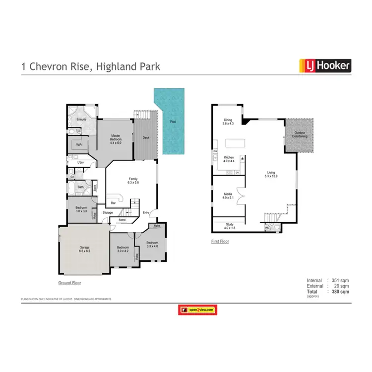 Floorplan of Homely house listing, 1 Chevron Rise, Highland Park QLD 4211