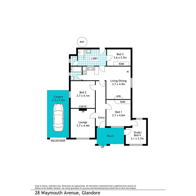 Floorplan of Homely house listing, 28 Waymouth Avenue, Glandore SA 5037
