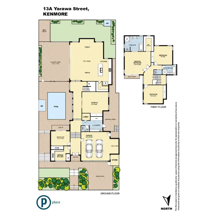 Floorplan of Homely house listing, 13a Yarawa Street, Kenmore QLD 4069