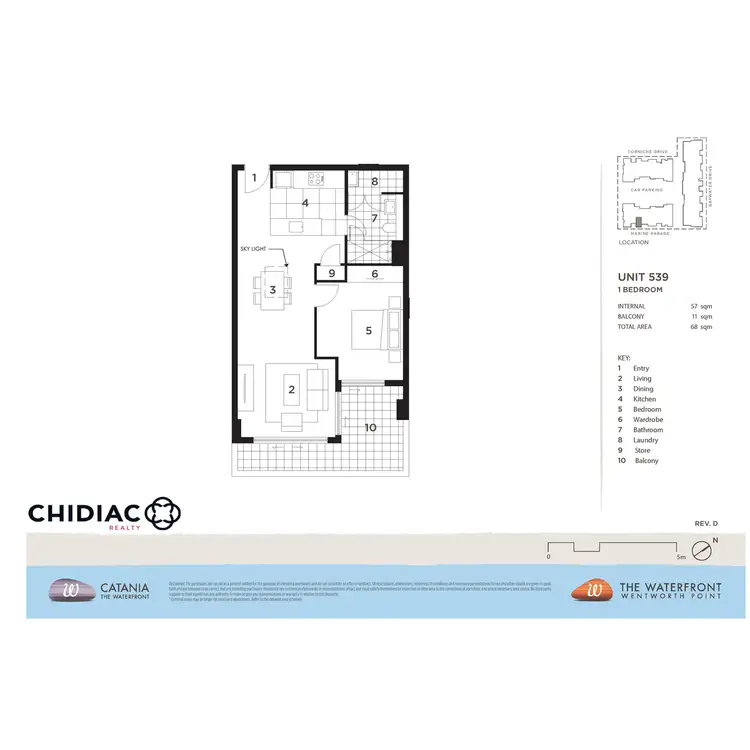 Floorplan of Homely apartment listing, 539/17 Marine Parade, Wentworth Point NSW 2127