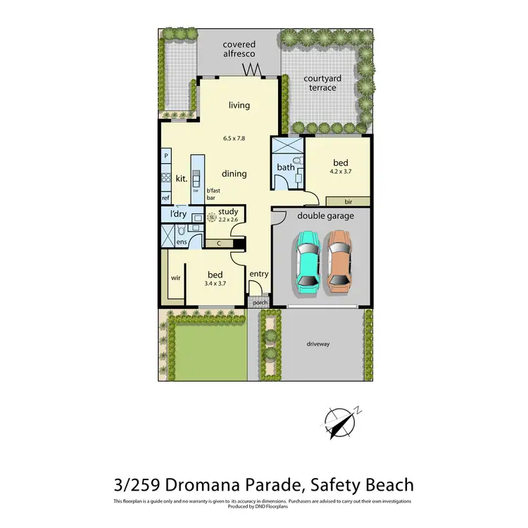 Floorplan of Homely townhouse listing, 3/259 Dromana Parade, Safety Beach VIC 3936
