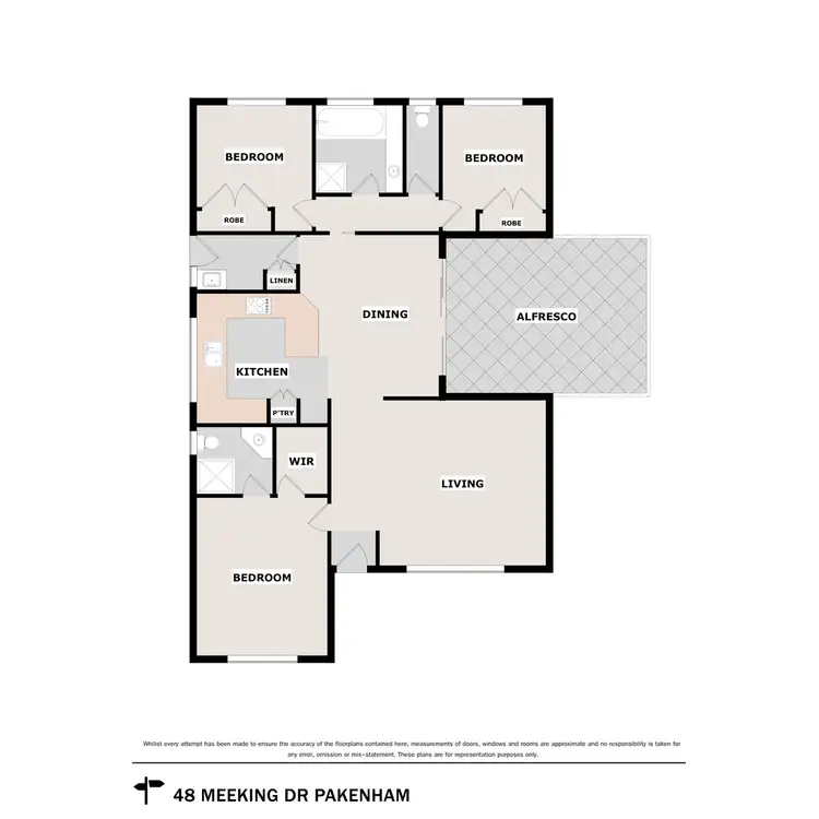Floorplan of Homely house listing, 48 Meeking Drive, Pakenham VIC 3810