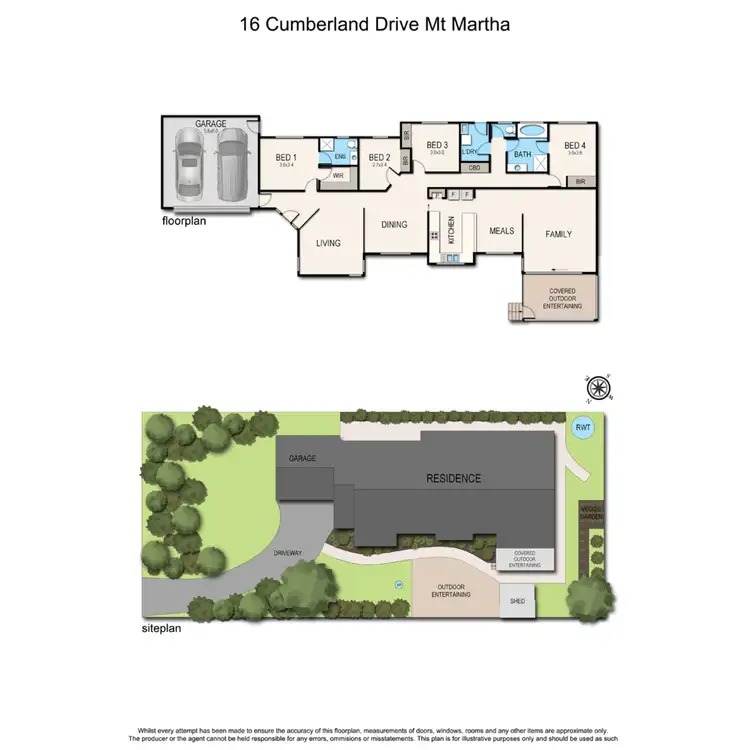 Floorplan of Homely house listing, 16 Cumberland Drive, Mount Martha VIC 3934