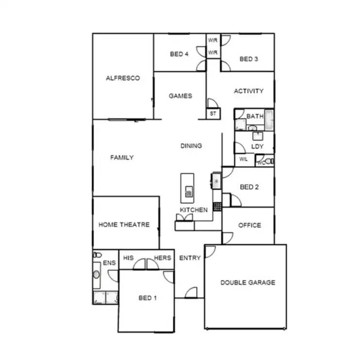 Floorplan of Homely house listing, 226 Runnymede Gate, Leda WA 6170