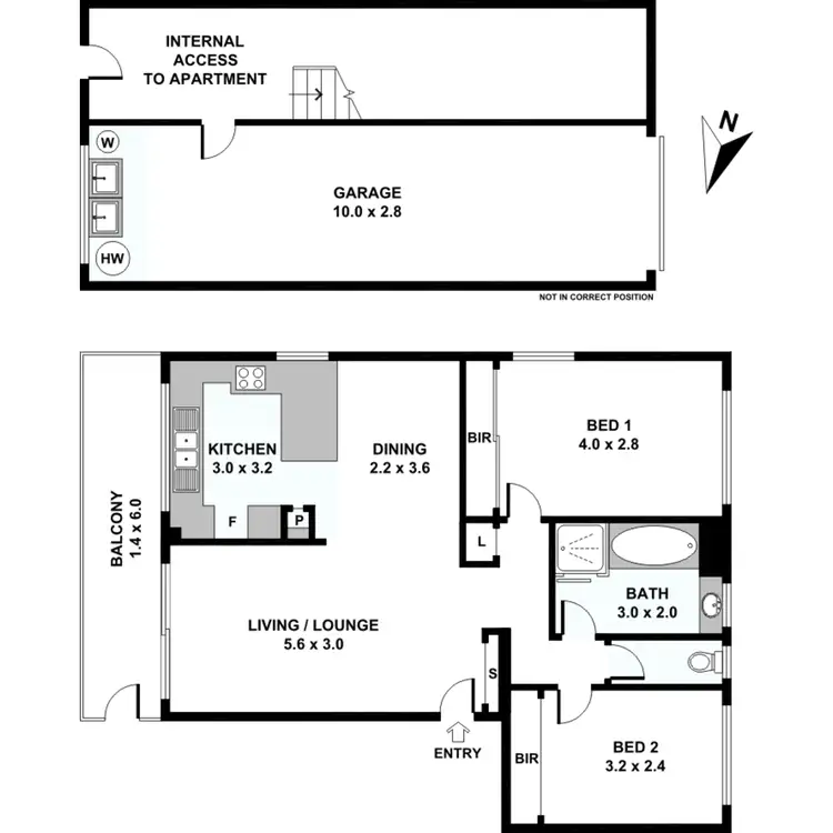Floorplan of Homely apartment listing, 3/57 Shire Street, Coorparoo QLD 4151