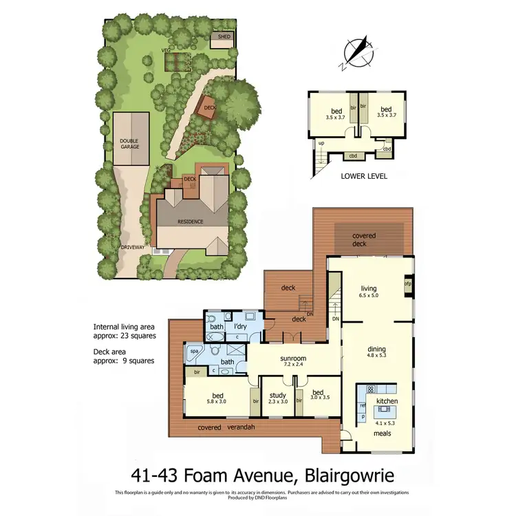 Floorplan of Homely house listing, 41 & 43 Foam Avenue, Blairgowrie VIC 3942