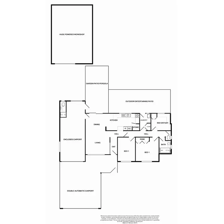 Floorplan of Homely house listing, 21 Waverley Way, Parkwood WA 6147