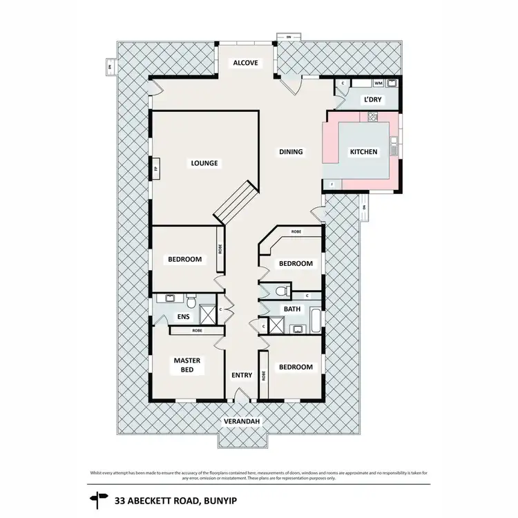 Floorplan of Homely house listing, 33 A'beckett Road, Bunyip VIC 3815
