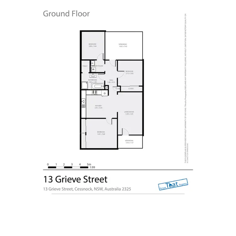 Floorplan of Homely house listing, 13 Grieve Street, Cessnock NSW 2325