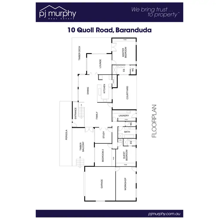 Floorplan of Homely house listing, 10 Quoll Road, Baranduda VIC 3691