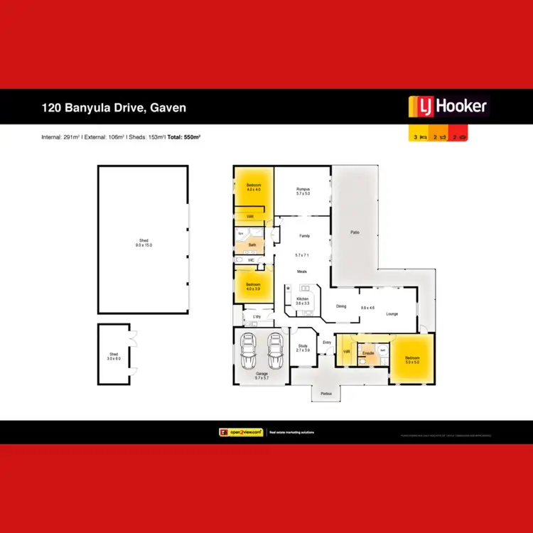 Floorplan of Homely house listing, 120-122 Banyula Drive, Gaven QLD 4211