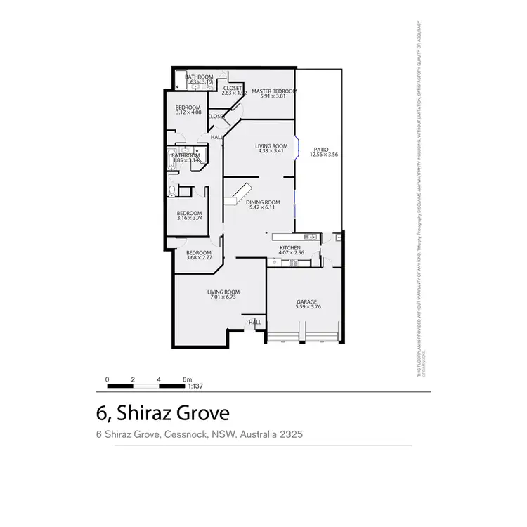 Floorplan of Homely house listing, 6 Shiraz Grove, Cessnock NSW 2325